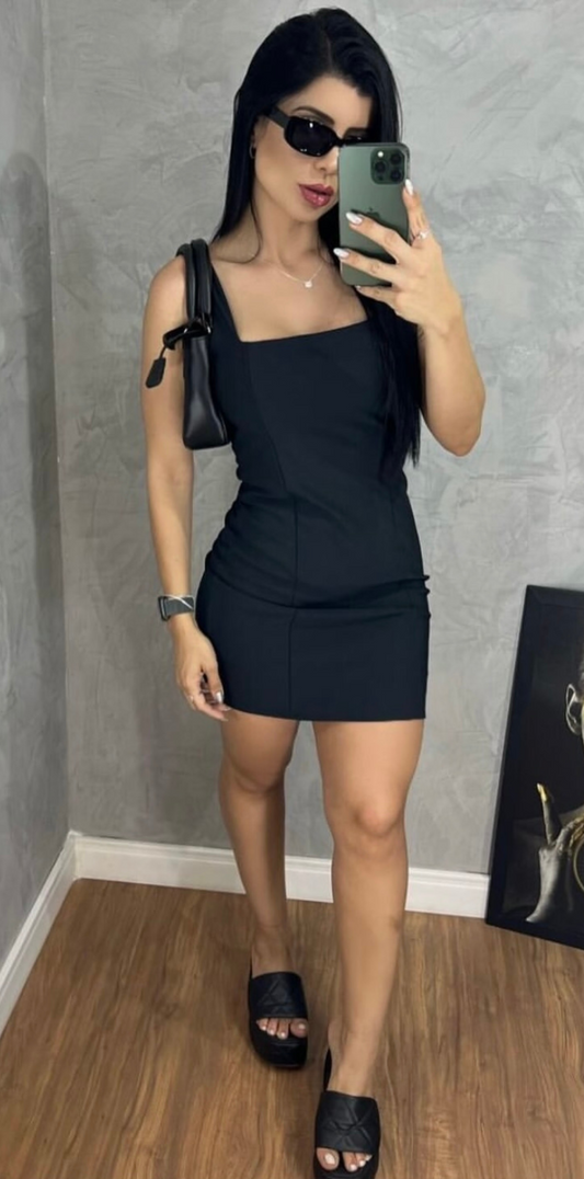 Vestido tubinho poliamida