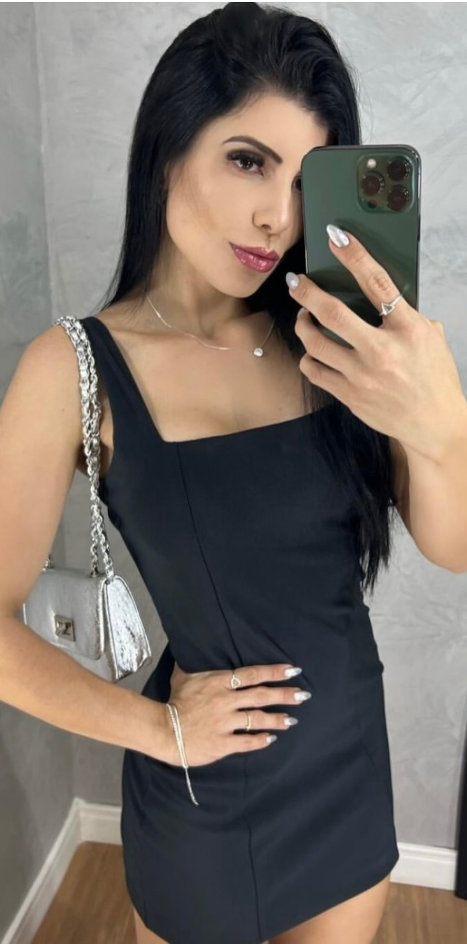 Vestido tubinho poliamida