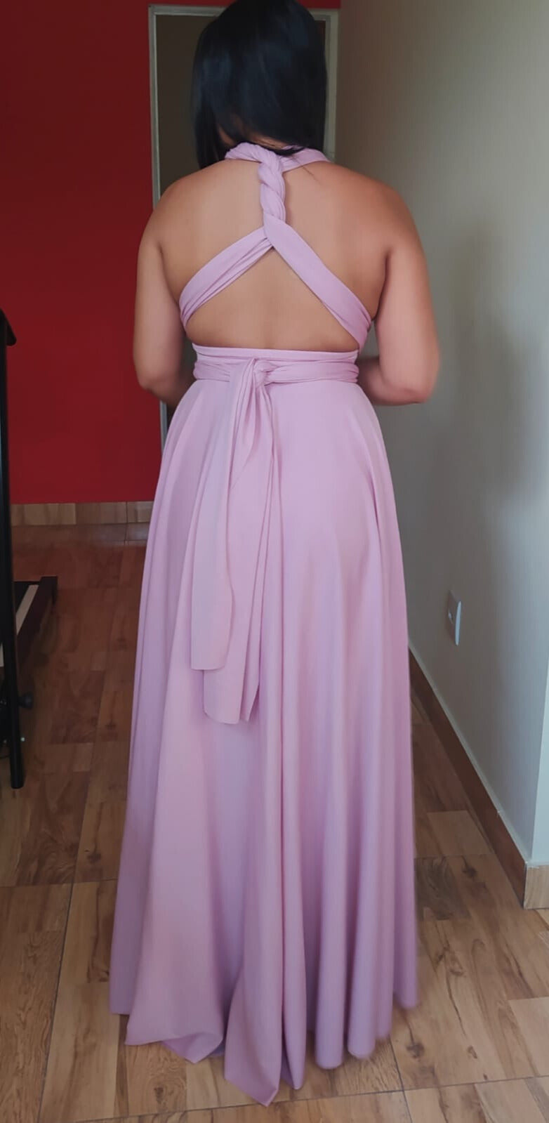 Vestido de Festa Lilás Multiformas