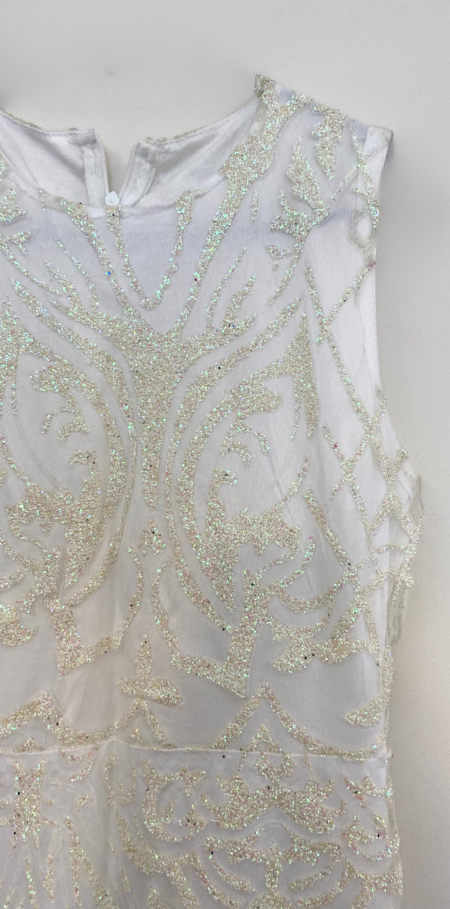 Vestido Longo Bordado Off White