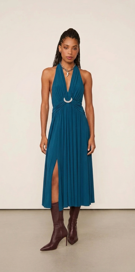 Vestido Lola de Amarração e Costas Nuas