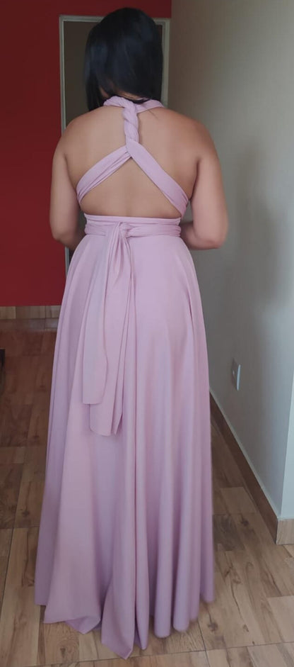 Vestido de Festa Lilás Multiformas