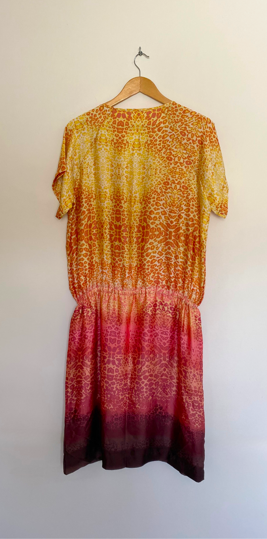 Vestido Curto Estampa Animal Print & Degradê