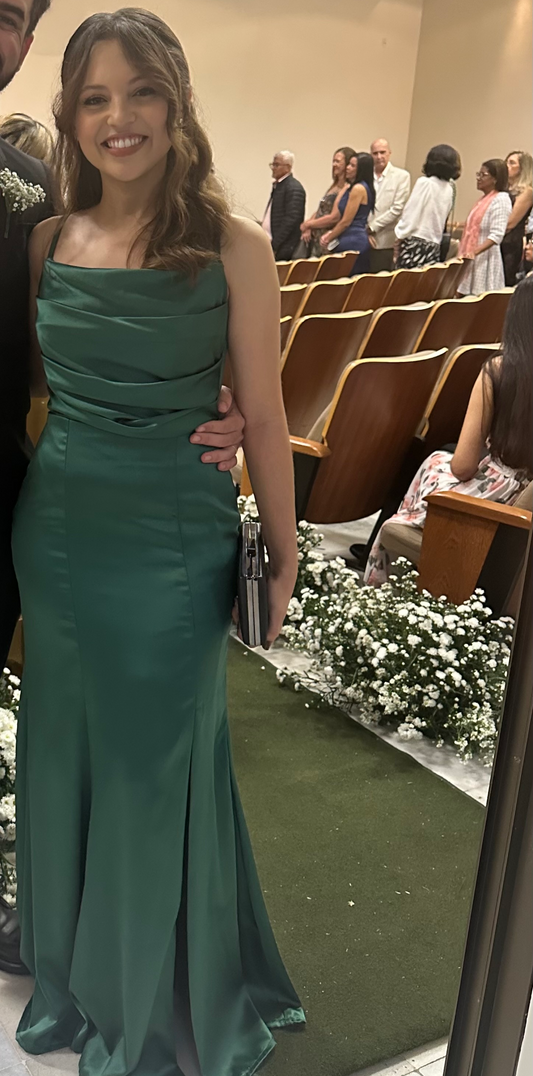 Vestido de Festa Verde Esmeralda